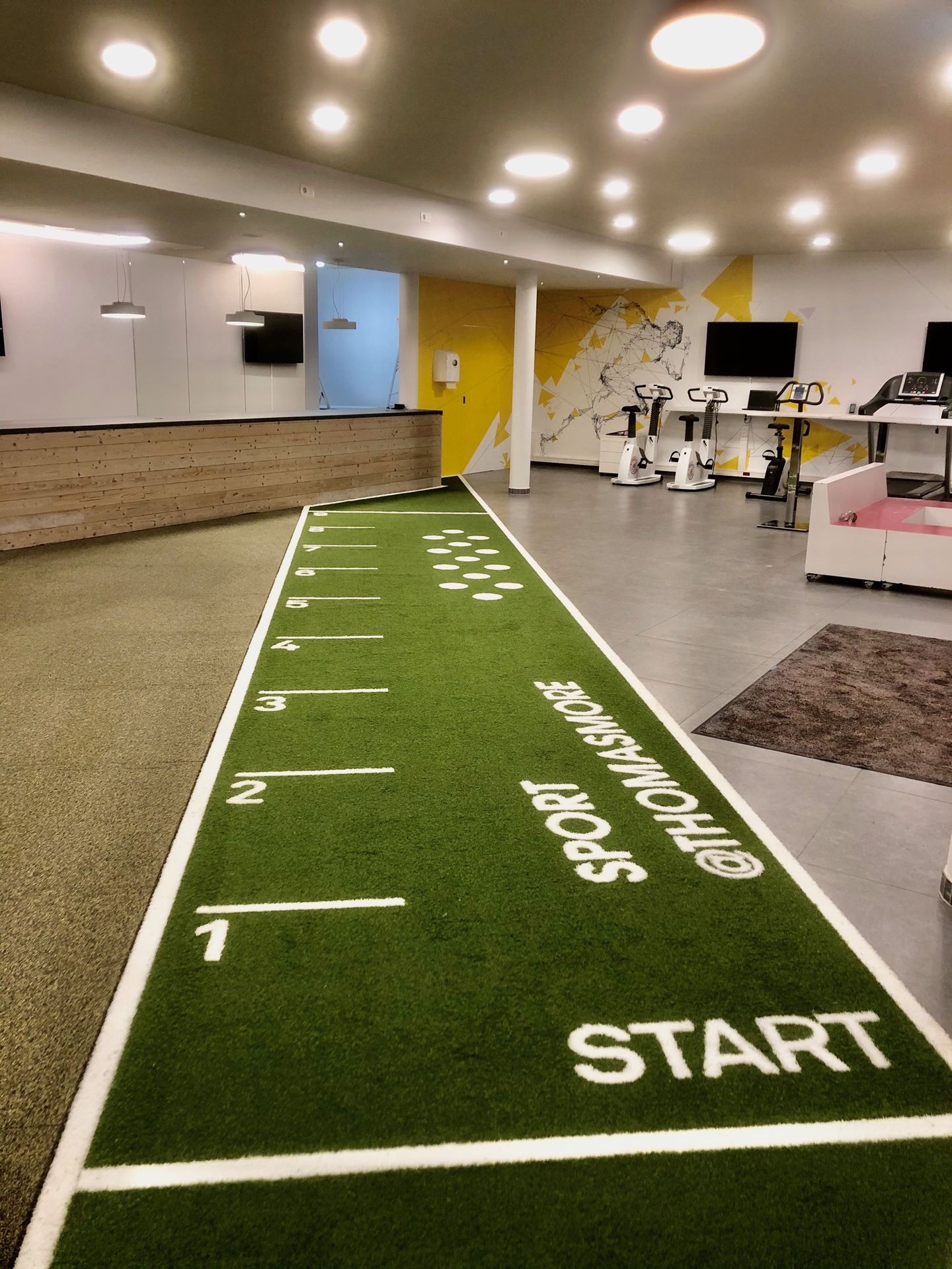 green turf gym