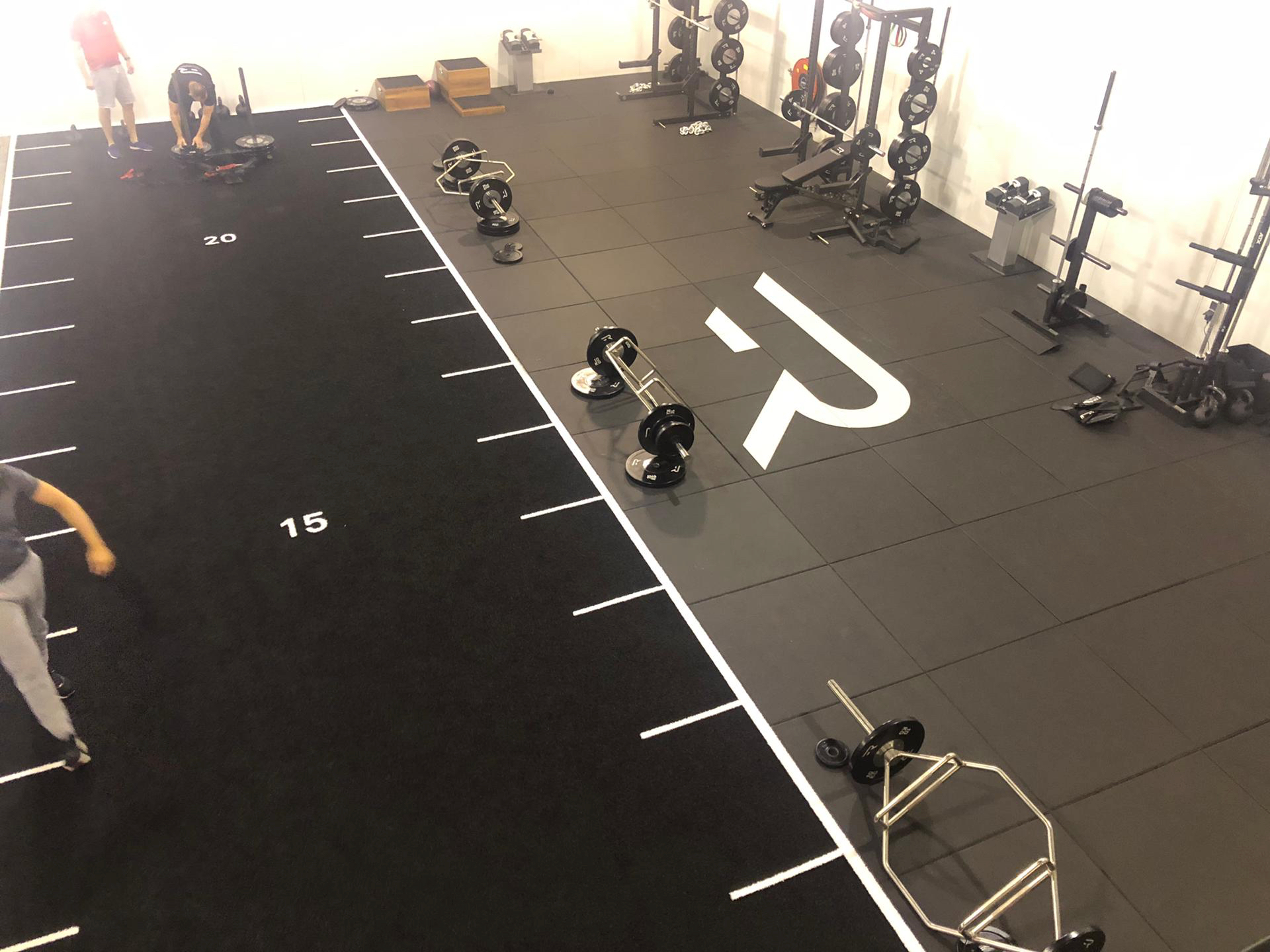Premium tiles in gym