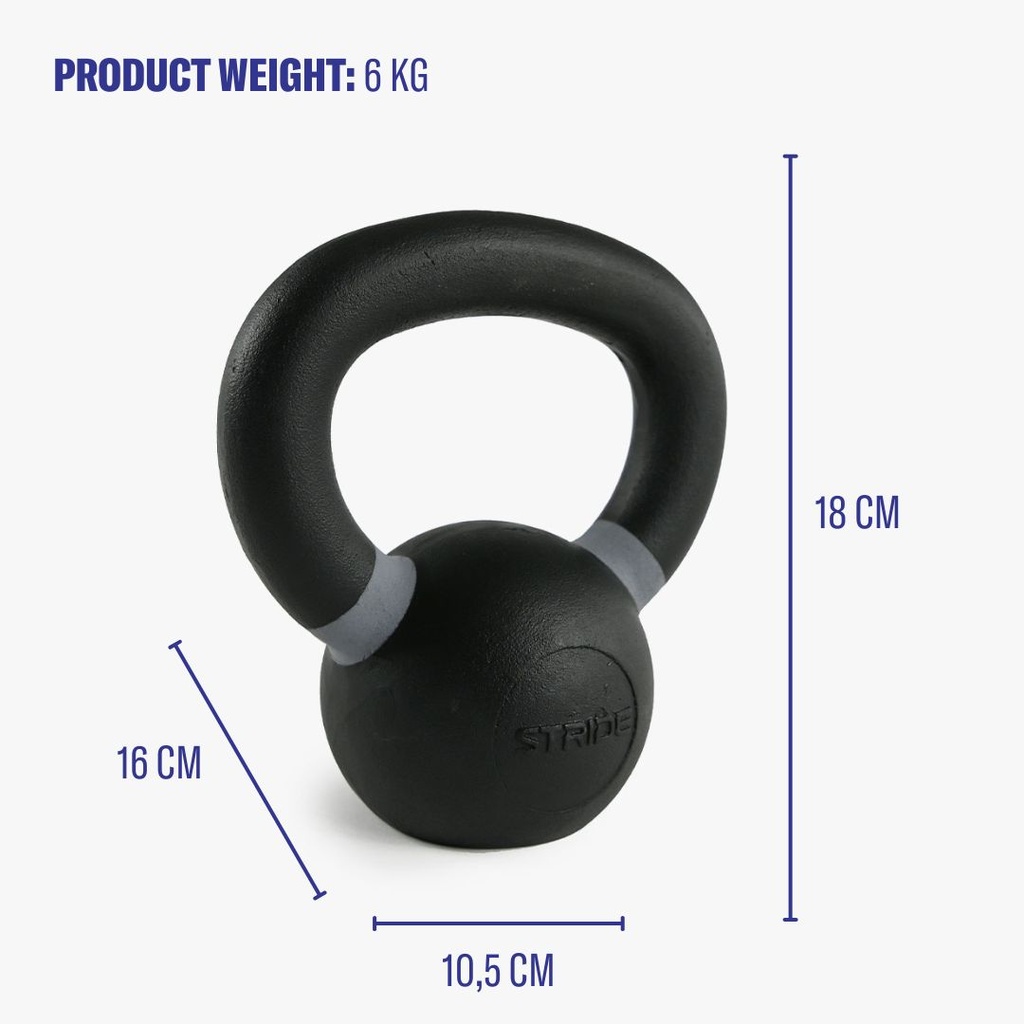 STRIDE Molded Kettlebell (6kg)