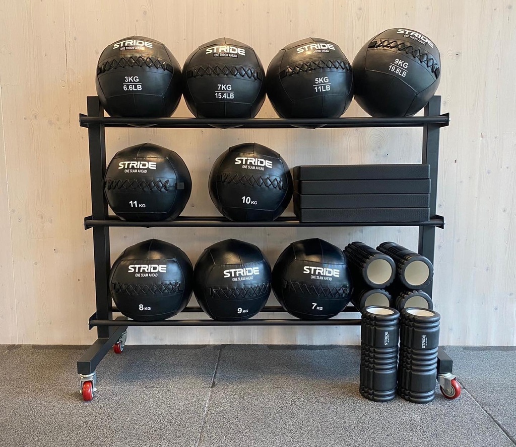 STRIDE Rollable Medicine Ball Rack