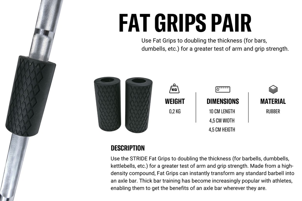 STRIDE Fat Grips (pair)