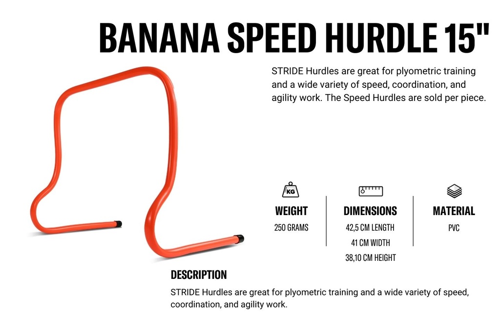 STRIDE Banana Speed Hurdle 15" (1pc)