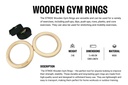 STRIDE Wooden Gym Rings (pair)