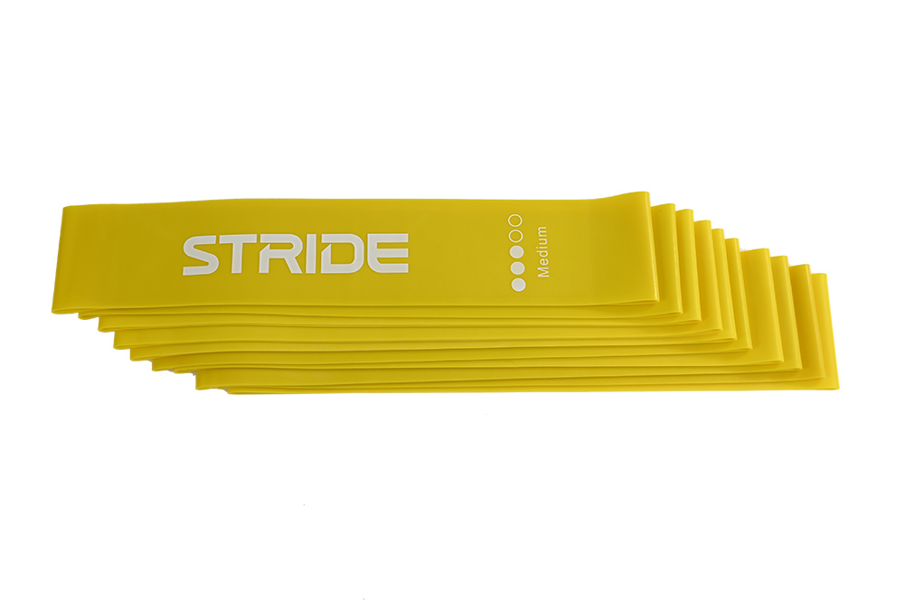 STRIDE Mini Band  Medium (YELLOW) set of 10