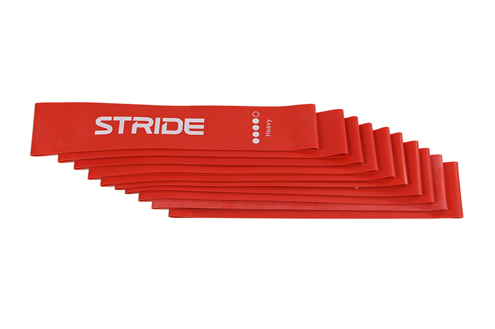 STRIDE Mini Band heavy (RED) set of 10