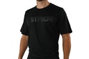 STRIDE Black T-shirt | Chest print black (MEN)