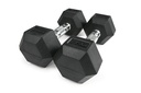 STRIDE Molded Hex Rubber Dumbbell (single; 7kg)