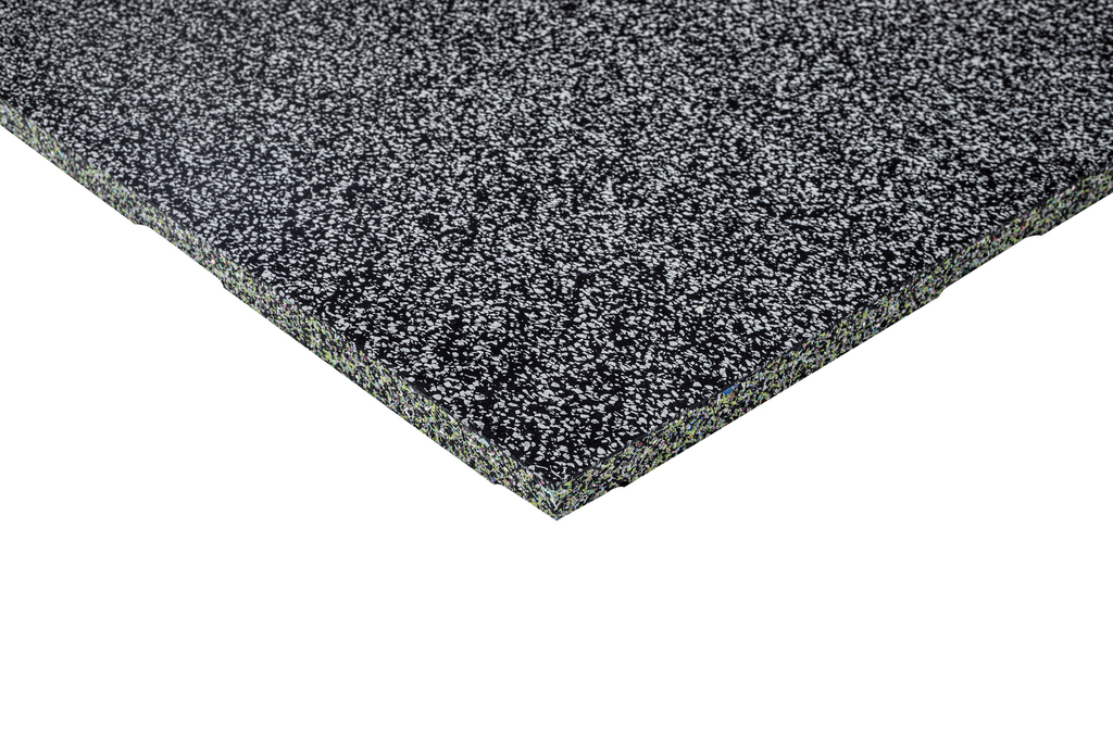 STRIDE Connecting rubber tile | 70% grey | 1m x 1m x 2cm