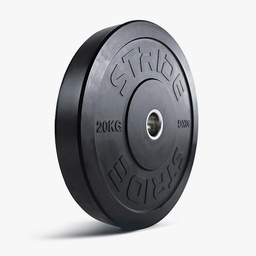 [STR-MOBUMPLATE20-SINGLE] STRIDE Molded Black Rubber Bumper Plate (single; 20kg)