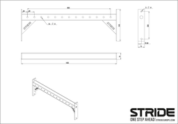 [RAP-110CROSSLOGO] Raptor 1.10m logo plate crossbeam