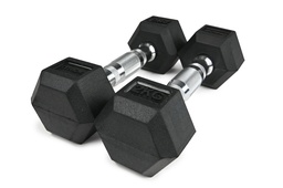 [STR-MOLHEXDB20-SINGLE] STRIDE Molded Hex Rubber Dumbbell (single; 2kg)