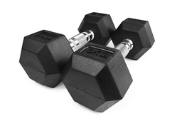 [STR-MOLHEXDB60-SINGLE] STRIDE Molded Hex Rubber Dumbbell (single; 6kg)